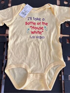 Rabbit Skins Yellow Baby Bodysuit with Multicolor Print 12 months